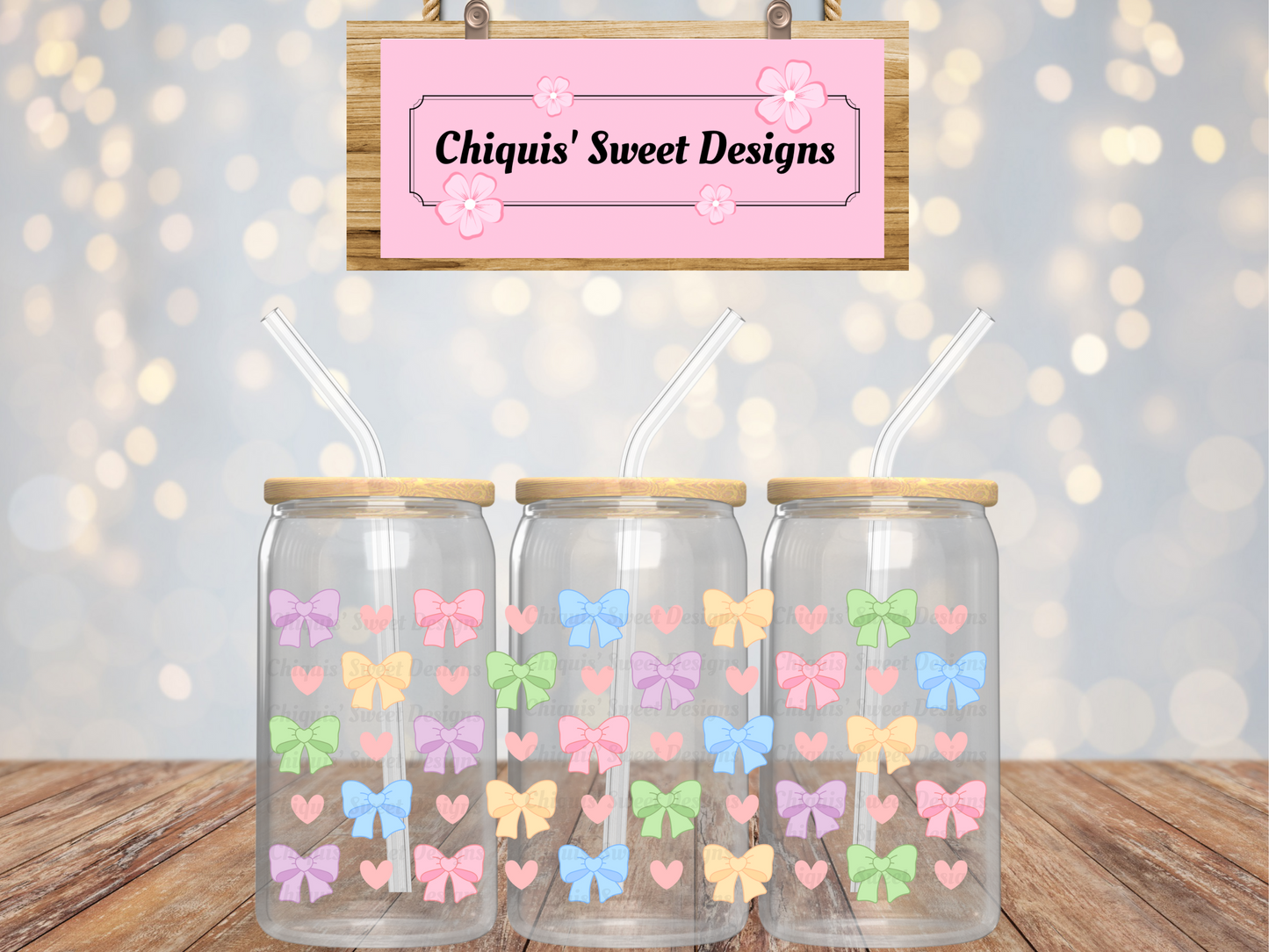 Pastel Bows Cup