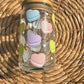 Pastel Macarons Glass Cup